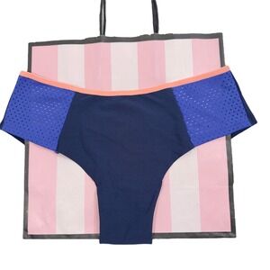 NWT PINK‎ Victoria's Secret Blue Mesh Cheeky Panties Women's Underwear